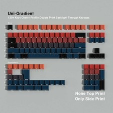 130-Key PBT Cherry Profile Keycaps Set Multi-Language Side-Lit for Mechanical picture