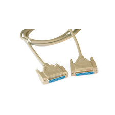 6ft DB25 Female to DB25 Female Straight Cable - Beige picture