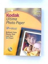 KODAK PREMIUM INKJET SATIN ULTIMA PICTURE PAPER 40 SHEETS 8.5 x 11 10 MIL SEALED picture