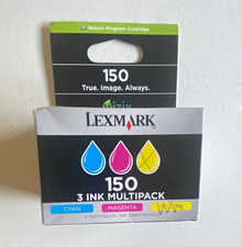 Lexmark 150 Genuine/Original Inkjet Ink Cartridge 3-Pack CMY Return Program picture