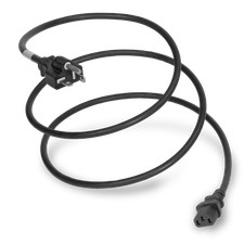 20 Pack of NEMA 5-20P to C13 15A 125V 14/3 SJT(OW) Power Cord - Black - 3ft picture