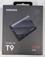 BRAND NEW SEALED Samsung T9 Portable 2TB 2000MB/s SSD - Black (MU-PG2T0B/AM) picture