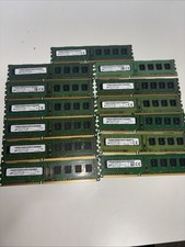 Lot of 13 Micron Technology 4GB PC3,PC3L-12800U DDR3-1600 MHz DIMM picture