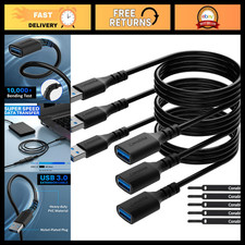 8FT USB 3.0 Extension Cable - 3-Pack Male to Female USB-A Extender Cord picture