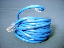 Leviton 52455-15B Blue Cat5 15ft Ethernet Cable Data Center Patch Cord Network picture