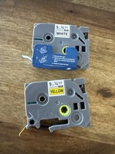 2PK Black on White / Yellow Label Tape TZe-221 TZ-221 PT-1290 P-touch 9mm 8m picture