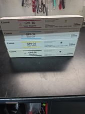 Canon GPR-36 Toner Cartridge 4-Pack Set Black Cyan Magenta Yellow Genuine picture