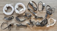 Lot of x15 - USB 2.0 Type A Male to Micro USB Male Cable Various Lengths Sizes picture
