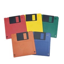 (4) Floppy Disks NEW COLOR KHYPERMEDIA 2HD  3.5