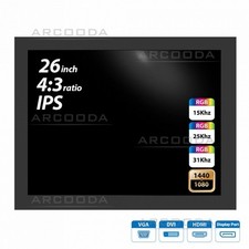 26 inch Arcooda 4:3 Ratio LCD Monitor 15khz 24khz 31khz up to 1440x1080 - Arcade picture