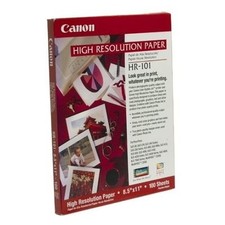 Canon HR-101 High Resolution Paper 8-1/2 x 11, White, 100 Sheets -  picture