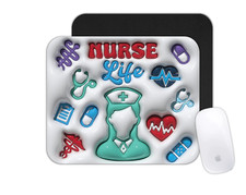 Custom Mouse Pad - Nurse  Life- Personalized Office Desk Mat Nurse Gift picture