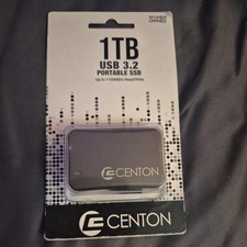 Centon Portable 1 TB USB 3.2 Gen 2 SSD up to 1100 MB Read/Write C1-S3M2-1000.1 picture