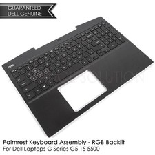 New Dell Palmrest Keyboard Assembly For G Series G5 15 5500 80W W/4-Cell - YN62K picture