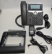 ***GREAT*** CISCO CP-7841 IP PHONE W HANDSET, STAND, WALL MOUNT, POWER, MORE picture