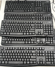 Lot Of 5 Logitech K120 USB Wired Keyboard - Black picture