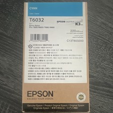 Epson Genuine T6032/C13T603200 Cyan Ink 220ml for Stylus Pro 7800/9800 picture