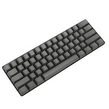 61 Keys Blank Thick PBT OEM Profile ANSI Keycaps for MX Switches Dark Gray picture