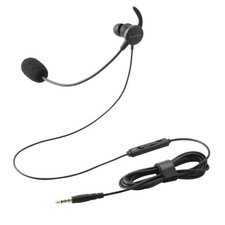 ELECOM Wired Headset 3.5mm 4-pole Mini Plug with Microphone In-Ear Canal Type picture