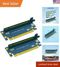 2Pack PCI Express 16X Riser Card, PCI-E 3.0 16X Extension Cable 90 Degree Hig... picture