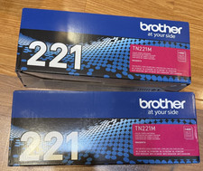 2-PACK - Brother Genuine TN221M Magenta Toner TN-221M - Sealed BOX picture
