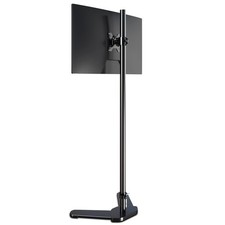 Pholiten Single Tall Monitor Mount with 47 inch Pole,Floor Computer Stand picture