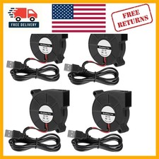 4PCS DC Brushless USB Blower Fans - Efficient 3CFM Airflow for Home & Hobby picture