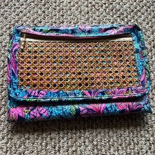 Lilly Pulitzer Laptop Sleeve Leatherette Aegean Navy Calypso Coast 14