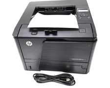 HP LaserJet Pro 400 M401n Monochrome Laser Printer Black W/Cable Counts 10,100 picture
