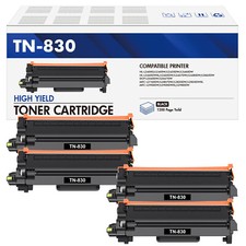 1-4 PK TN830 Toner Compatible With Brother TN830 DCP-L2640DW HL-L2405 MFC-L2820 picture