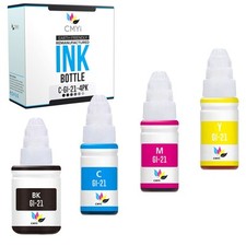 4-PK CMYi Compatible Canon GI-21 Ink Bottles for Canon PIXMA G4270 G1220 G2260 picture