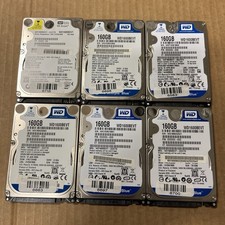 6-pack LOT WD Scorpio Blue WD1600BEVT 160GB 5400RPM 2.5