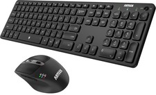 Universal Multi-Device Bluetooth Keyboard and Mouse Full Size Wireless picture