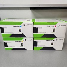 Lexmark 24B7537 24B7538 24B7539 24B7540 Toner Set C2335 XC2335 NEW picture