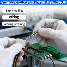 Pin Remover Tool for Molex 4-Pin Male/Female Connectors, Computer Power Wire ... picture
