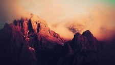 Landscape mountains nature Custom Gaming Mat Desk picture
