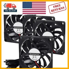 4 Pack 8010 USB Cooling Fans - High Efficiency 80x80mm for Silent Operation picture