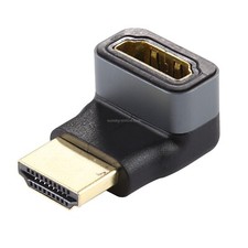 HDMI hembra a HDMI hembra Adaptador de aleación de aluminio con cabeza de codo picture