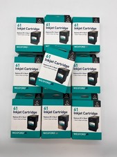 WEXFORD 61 INKJET CARTRIDGE REPLACES HP 61 BLACK INK *10 or 25* ALL SEALED picture