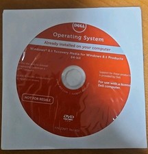 Dell Windows 8.1 64 Bit Recovery Media DVD Sealed Genuine RGH4G Operating System picture