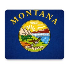 Montana State Flag Mouse Pad 9.25x7.75 Non-Slip Desk Mat picture
