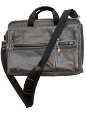 Tumi # 25114GYOP Laptop/Brief Bag Ballistic Dark Gray Nylon W/ Shoulder Strap picture