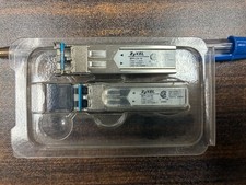 Lot of 2 ZyXEL SFP-LX-10 Gigabit SFP, 1000Base-LX 1310nm, SMF, 10km transceivers picture