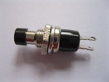 100 pcs SPST Mini Push Momentary Switch Black Cap 250V/3A 125V/6A Nomal Off New picture