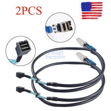 2PCS External HD Mini SAS SFF-8644 to Internal Mini SAS SFF-8643 Cable 12Gb/s 1M picture