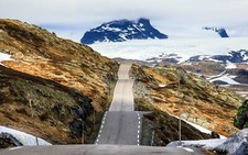 Landscape nature road mountains long Custom Gaming Mat Desk picture