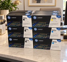 Lot of 14 HP 501A/502A LaserJet 3600 Sealed Set black magneta PICK UP ONLY picture