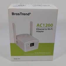 BrosTrend AC1200 WiFi to Ethernet Adapter, 1200Mbps Dual Band Universal NEW picture