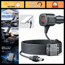12V-24V to 30V 105W Car Adapter with Digital Voltage Display & 6.5FT Cable - RV, picture