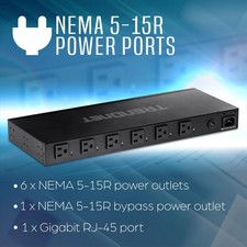 TRENDnet 6-Outlet Managed Rackmount Power Distribution Unit TPI-06 picture